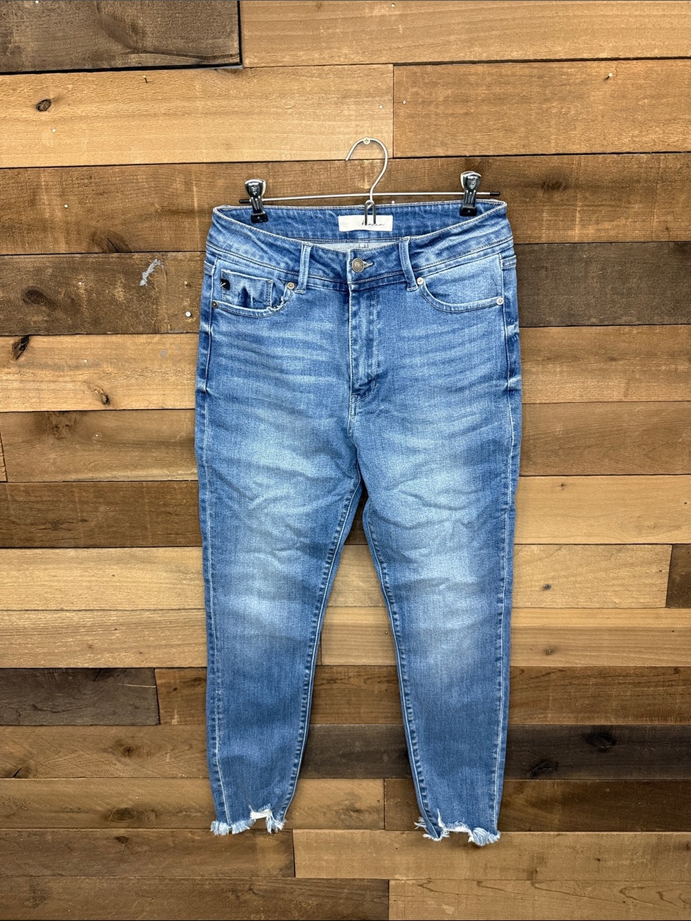 KanCan Women's High-Rise Light Blue Washed Jeans